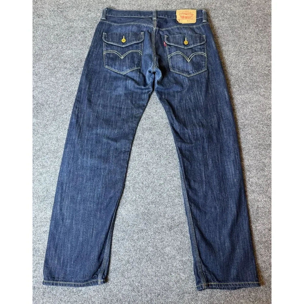 Levi's Jeans Mens 34x30* Blue‎ 514 Slim Straight American Workwear Dark Denim